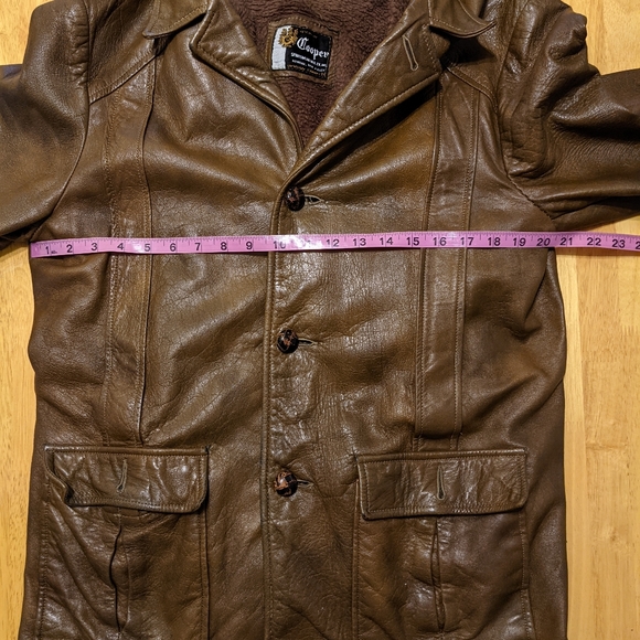 Cooper Vintage Brown Leather Jacket - Picture 6 of 8